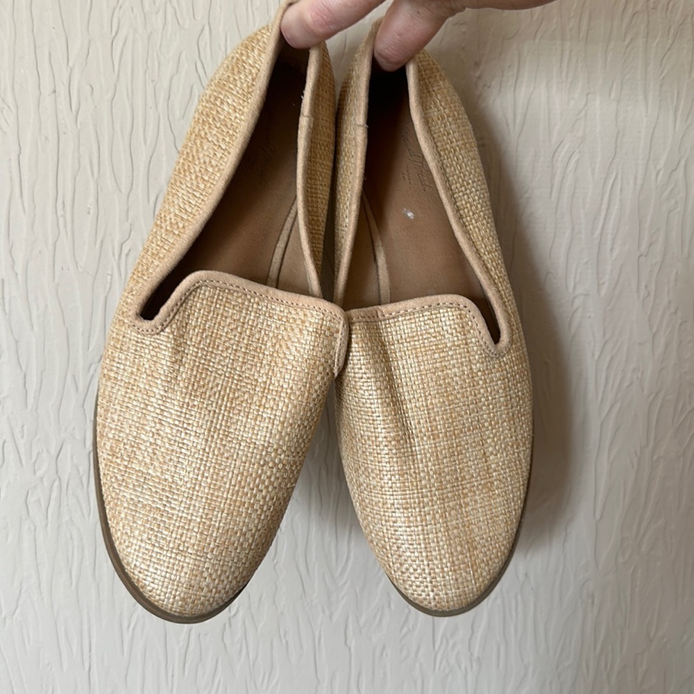 Woven look loafers